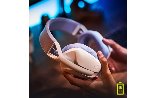 Casque gaming sans fil Logitech G435, Blanc - Bluetooth