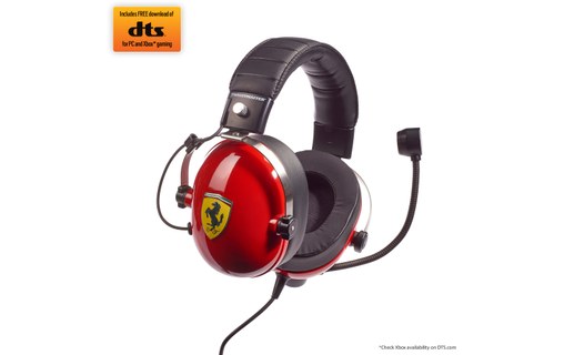 Casque gaming Thrustmaster T.Racing Noir, Rouge, Jaune, Métal