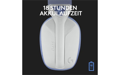 Casque gaming sans fil Logitech G435, Blanc - Bluetooth