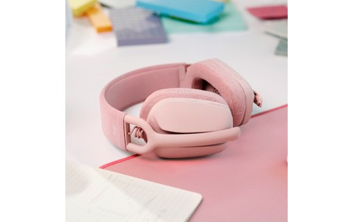 Micro-casque sans fil Logitech Zone Vibe 100, Rose - Bluetooth