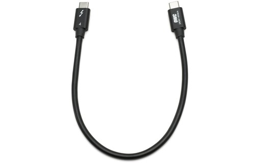 Câble Thunderbolt 4 / USB-C / USB4 - OWC - 40 Gbit/s - 240 W - 0,3 m - Noir