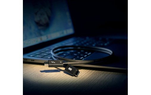 Câble Thunderbolt 4 / USB-C / USB4 - OWC - 40 Gbit/s - 240 W - 1 m - Noir