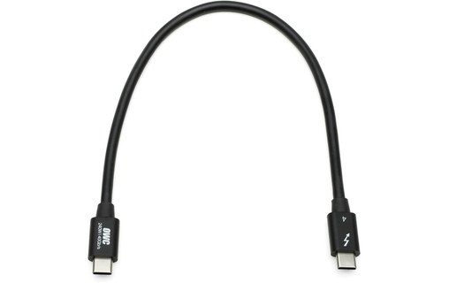 Câble Thunderbolt 4 / USB-C / USB4 - OWC - 40 Gbit/s - 240 W - 0,3 m - Noir