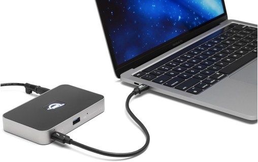 Câble Thunderbolt 4 / USB-C / USB4 - OWC - 40 Gbit/s - 240 W - 0,3 m - Noir