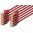 Pack de 10 Câble ethernet RJ45 Cat 6 SSTP - Digitus - 1 m - Rouge
