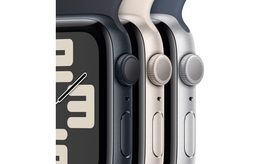 Apple Watch SE OLED 44 mm Numérique 368 x 448 pixels Écran tactile Argent Wifi G