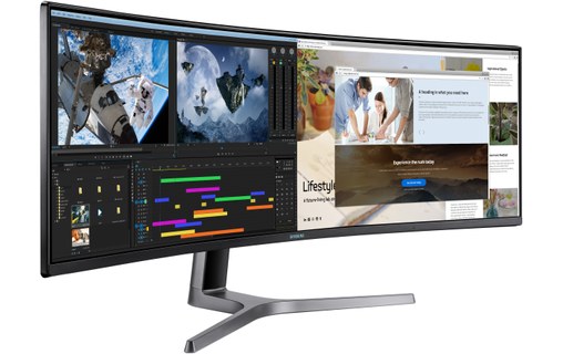 Écran Gaming Incurvé 49" Samsung C49RG90SSU - HDMI/DisplayPort