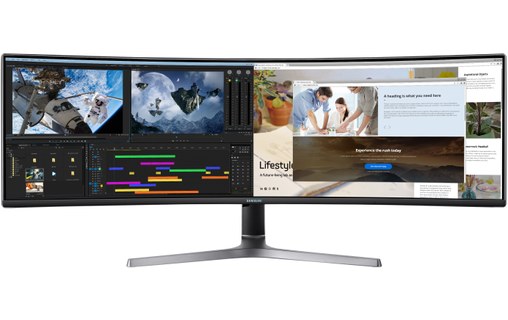 Écran Gaming Incurvé 49" Samsung C49RG90SSU - HDMI/DisplayPort