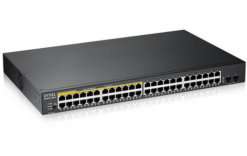 Switch Ethernet ZYXEL GS1900-48HPv2 48 ports - Manageable, PoE, L2