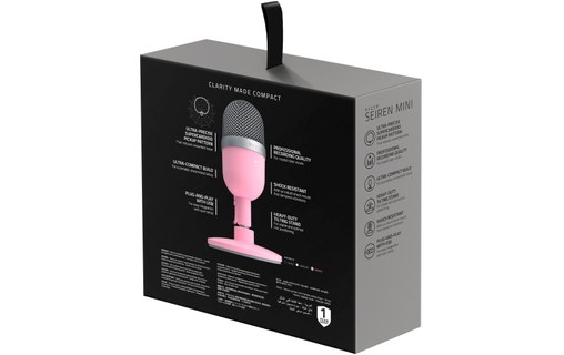Micro Streaming Razer Seiren Mini Rose - USB - Micro - Razer