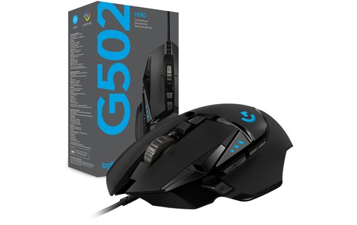 Logitech G502 Hero souris USB Optique 16000 DPI Droitier
