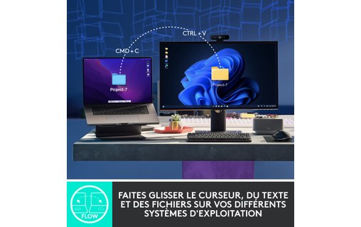 Souris sans fil Logitech MX Master 3S - Grise - Pour droitier, Ergonomique