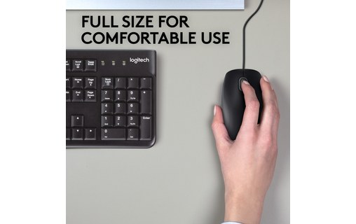 Logitech B110 souris USB Optique 1000 DPI Ambidextre