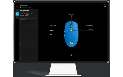 Logitech G G203 LIGHTSYNC Gaming Mouse souris USB Type-A 8000 DPI