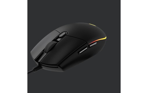 LOGITECH Souris filaire USB G203 Gaming LIGHTSYNC Noir
