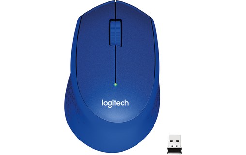 Souris sans fil Logitech M330 Silent Plus - Bleue