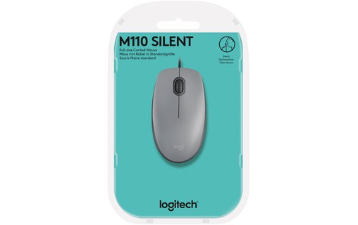 Souris Logitech M110 Silent - Grise