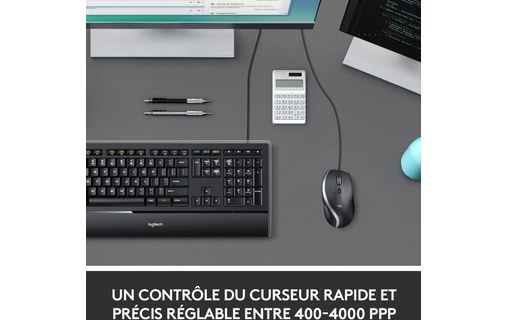 Souris Logitech M500s - Noire - Ergonomique