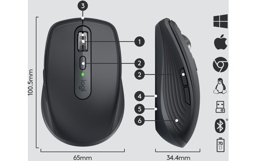 Logitech Performante et compacte MX Anywhere 3