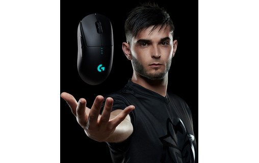 Souris de jeu sans fil Logitech G PRO avec capteur Hero