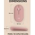 Souris sans fil Logitech Pebble 2 M350s - Rose