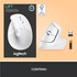 Souris sans fil Logitech Lift - Blanche - Ergonomique, Verticale