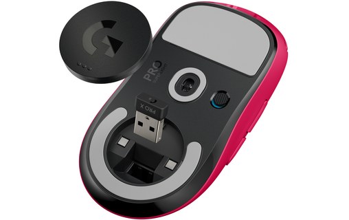 Souris Gaming sans fil Logitech Pro X Superlight - Magenta