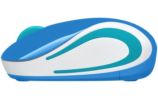 Souris sans fil Logitech M187 - Bleue