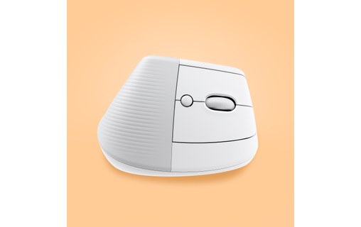 Souris sans fil Logitech Lift - Blanche - Ergonomique, Verticale
