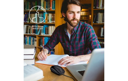 Logitech B110 souris USB Optique 1000 DPI Ambidextre