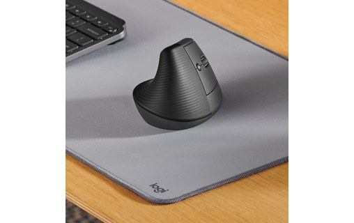 Souris sans fil Logitech Lift - Graphite - Ergonomique, Verticale