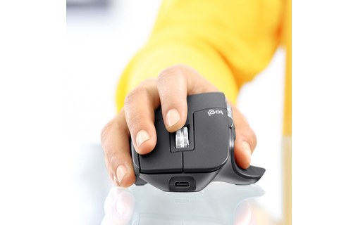 Logitech MX Master 3 souris RF Sans fil + Bluetooth Laser 4000 DPI Droitier