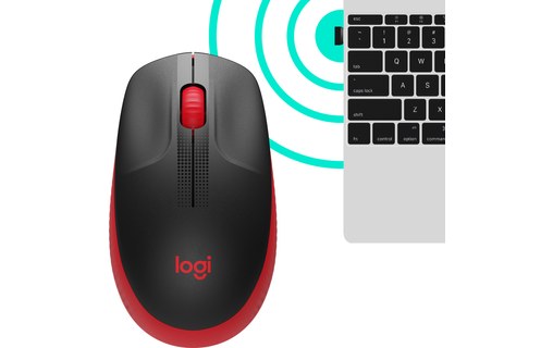 Souris sans fil Logitech M190 - Rouge