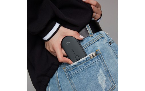 Logitech Pebble M350 souris RF Sans fil + Bluetooth Optique 1000 DPI Ambidextre