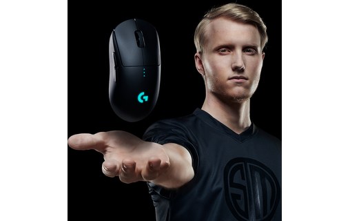 Souris de jeu sans fil Logitech G PRO avec capteur Hero