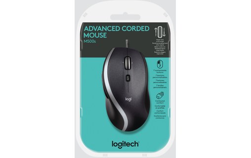Souris Logitech M500s - Noire - Ergonomique