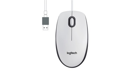 Souris Logitech M100 - Blanche