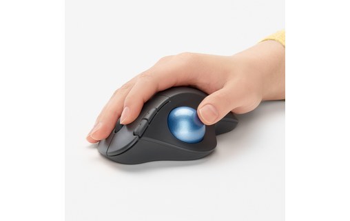 Souris sans fil Logitech ERGO M575 - Graphite - Ergonomique, Trackball