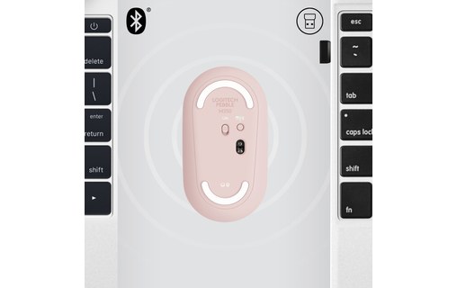 Logitech Pebble M350 souris RF Sans fil + Bluetooth Optique 1000 DPI Ambidextre