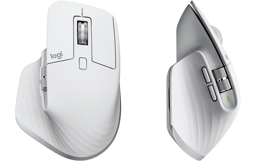 Souris sans fil Logitech MX Master 3S - Argent - Pour droitier, Ergonomique