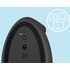 Souris sans fil Logitech Lift - Blanche - Ergonomique, Verticale