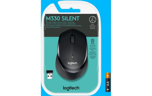 Souris sans fil Logitech M330 Silent Plus - Noire