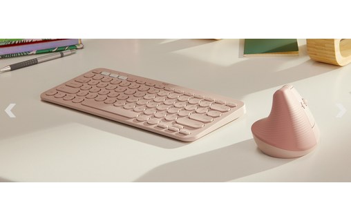 Souris sans fil Logitech Lift - Blanche - Ergonomique, Verticale