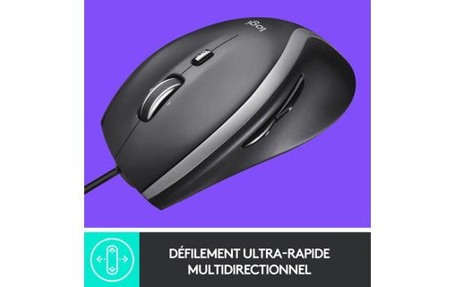 Souris Logitech M500s - Noire - Ergonomique