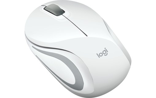 Souris sans fil Logitech M187 - Blanche