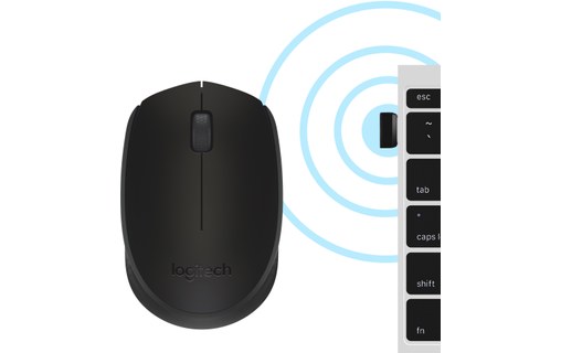 Logitech B170 RF sans fil Optique Noir Ambidextre