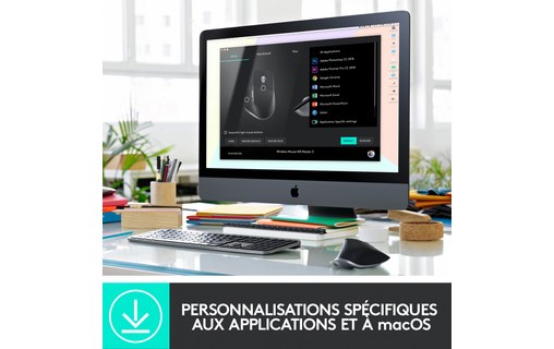 Logitech MX Master 3 for Mac souris Bluetooth Laser 4000 DPI Droitier