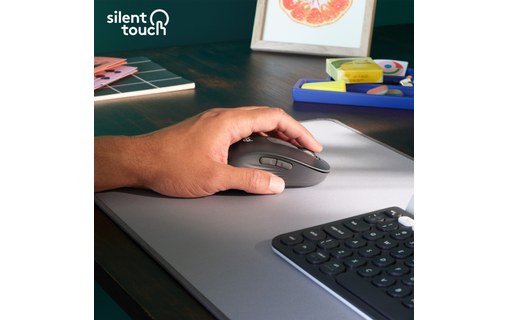 Souris sans fil Logitech Signature M650 L - Grise - Pour gaucher, Ergonomique