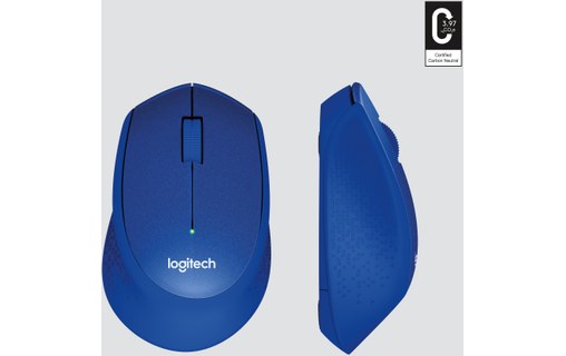 Souris sans fil Logitech M330 Silent Plus - Bleue