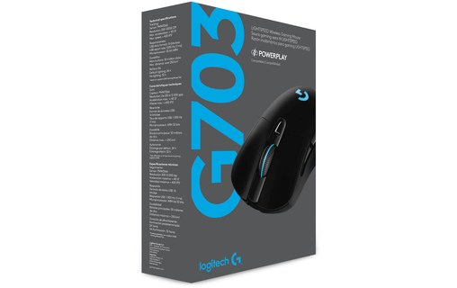 LOGITECH Souris Gaming sans fil G703 LIGHTSPEED Noir